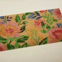 Zerbino Cocco Ingresso Fiori Rosa 40x70