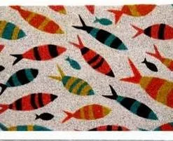 Zerbino Cocco Ingresso Marinaro Pesci Colorati 70x40