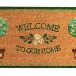 Zerbino Cocco Piante Di Bosso Bordo Verde 45x75