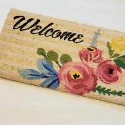 Zerbino Ingresso Cocco Welcome Rose Rosa 40x70