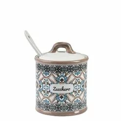 Zuccheriera Noto Ceramica Colorata Azzurra