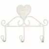 Appendiabiti Parete Cuore 3 Ganci Ferro Bianco Shabby -Vendite Cucina e tavola appendiabiti cuore 3 ganci ferro bianco shabby thumbnail 500x500 70