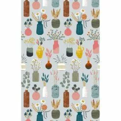 Asciugapiatti - Tea Towel Cotone Vasi Con Piante Hygge Vases