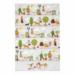 Asciugapiatti Cotone Cani A Passeggio Walkies Ulster Weavers