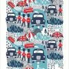 Asciugapiatti - Tea Towel Cotone London Rain -Vendite Cucina e tavola asciughino cotone London rain thumbnail 500x500 70