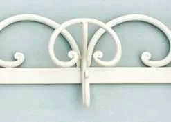 Attaccapanni Ferro Forgiato 3p Bianco