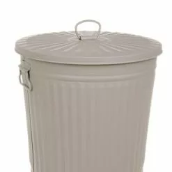 Bidone Metallo Tortora Opaco 35L