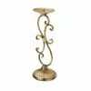 Candeliere 1 Fiamma Metallo Oro Antico -Vendite Cucina e tavola candeleriere 1 fiamma metallo oro con riccioli thumbnail 500x500 70