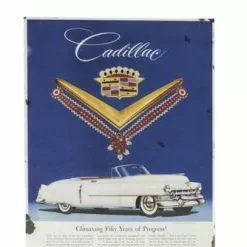 Targa Metallo Vintage Reclame Cadillac