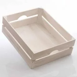 Cassetta Legno Abete Bianco Shabby 41x33