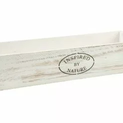 Cassetta Nature Legno Bianco Shabby 33x11