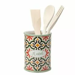Barattolo Portamestoli Cefalù Ceramica Colorata