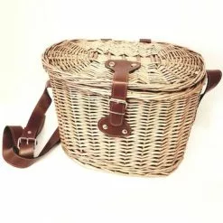 Cesto Funghi Ovale Vimini Con Tracolla Regolabile