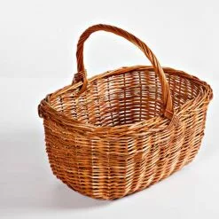 Cesto Olandese Con Manico Vimini Intero Cm 39X30