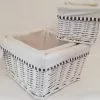 Cesto Quadrato Vimini Bianco Con Fodera Riga Grigia -Vendite Cucina e tavola cesto quadrato vimini bianco con fodera riga grigia thumbnail 500x500 70