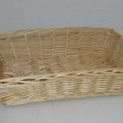 Cesto Vassoio Vimini Naturale Con Manici 60x43