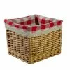 Cesto Vimini Naturale Fodera Quadretti Rossi 36x36x22h -Vendite Cucina e tavola cesto vimini naturale fodera quadretti 36x36x22h thumbnail 500x500 70