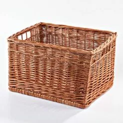 Cesto Rettangolare Vimini Rosso 53x40