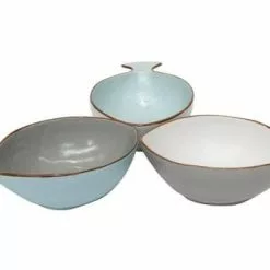 Ciotola Pesce Porcellana Collezione Mediterraneo