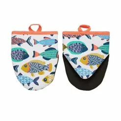 Coppia Prendipentole A Guanto Pesci Aquarium