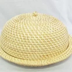 Tortiera Piatto E Campana Rattan Naturale