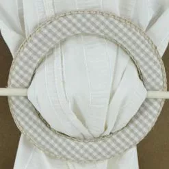 Fermatenda Cerchio Tessuto A Quadretti