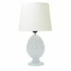 Lampada Ceramica Pigna Bianca 45h