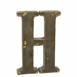 Lettera Metallo H Bronzo