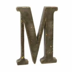 Lettera Metallo M Bronzo