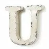 Lettera Metallo U Bianca