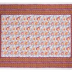 Mezzero Telo Arredo Capoliveri Fiori Rosso Giallo Blu 270x270