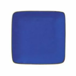 Piattino Quadrato Blu Porcellana Collezione Mediterraneo