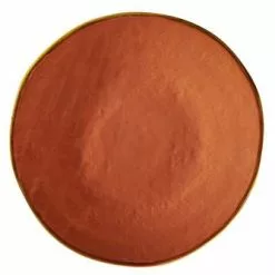 Piatto Dessert Arancio Porcellana Collezione Mediterraneo