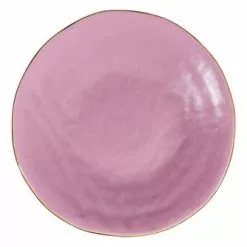 Piatto Dessert Rosa Porcellana Collezione Mediterraneo