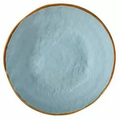 Piatto Dessert Turchese Porcellana Collezione Mediterraneo