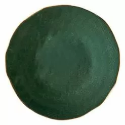 Piatto Dessert Verde Porcellana Collezione Mediterraneo