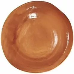 Piatto Fondo Arancio Porcellana Collezione Mediterraneo