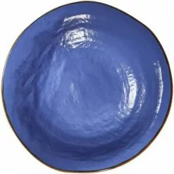 Piatto Fondo Blu Porcellana Collezione Mediterraneo