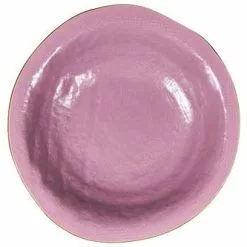 Piatto Fondo Rosa Porcellana Collezione Mediterraneo