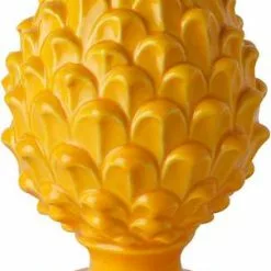 Pigna Decorativa Porcellana Gialla