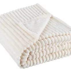 Plaid Rachele Avorio Pelliccia Ecologiaca 150x200