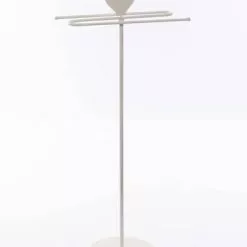 Porta Asciugamani Da Terra Esse Con Cuore Ferro Bianco Shabby