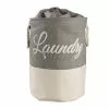 Portabiancheria Tessuto Tondo Laundry Sacca Con Maniglie Bianco E Grigio -Vendite Cucina e tavola portabiancheria tessuto tondo laundry con maniglie thumbnail 500x500 70