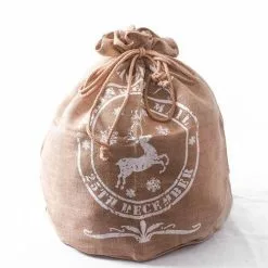 Sacco Iuta Decoro Renna Bianca 56x60h