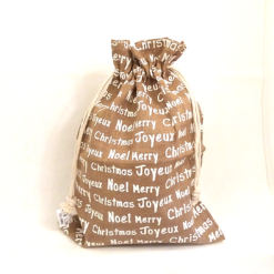 Sacco Iuta Scritta "merry Christmas" Medio 39x56