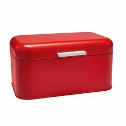 Scatola Portapane Metallo Rosso