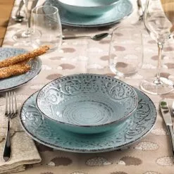 Servizio Piatti Turchese Serendipity 18 Pezzi