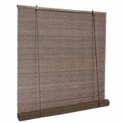 Tapparella Da Sole Midollino Tabacco Tessitura Nera Avvolgibile