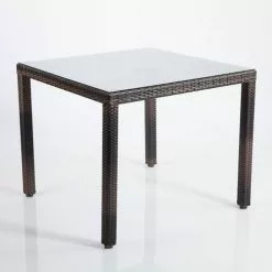 Tavolo Poly Marrone Melange 70x70