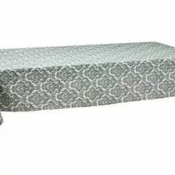 Tovaglia Cotone Damasco Verde Rettangolare 140x240